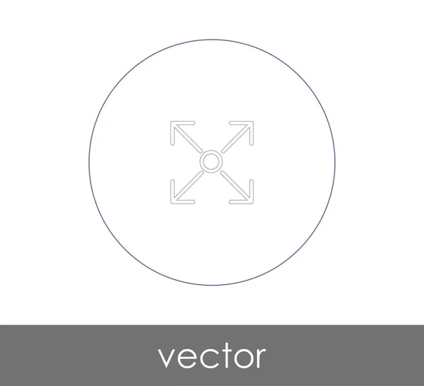 Pictogram op het volledige scherm — Stockvector