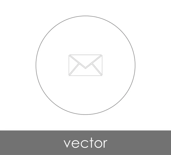Boríték Ikon Web Design Alkalmazások — Stock Vector