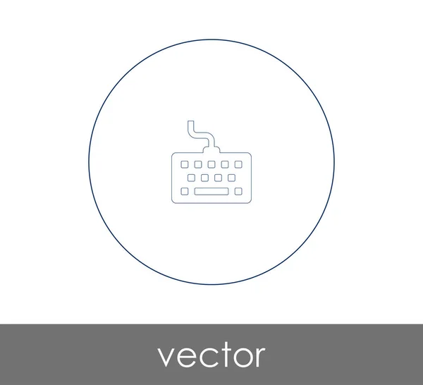 Vector Illustratie Ontwerp Van Toetsenbord Pictogram — Stockvector