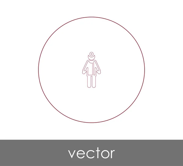 Doktor Icon Vektor Illustration — Stockvektor