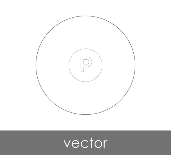 Pasar Icono Grado Ilustración Vectorial — Vector de stock