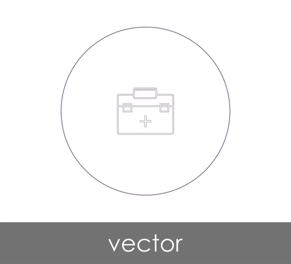 Erste Hilfe Set Icon Vektor Illustration — Stockvektor