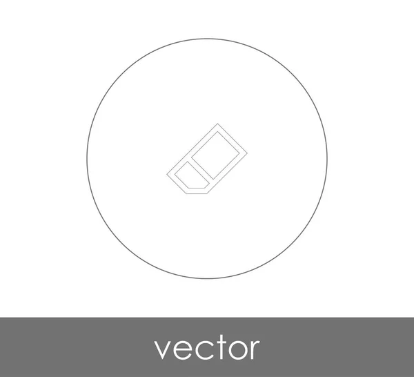 Radiergummi Symbol Vektor Illustration — Stockvektor