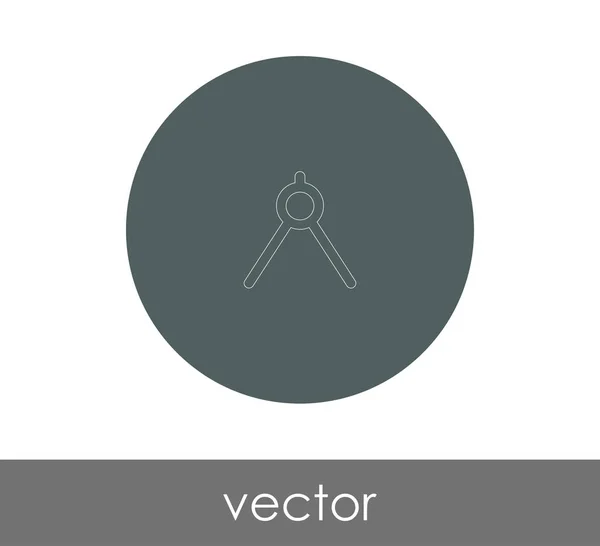 Diseño Ilustración Vectorial Del Icono Brújula Dibujo — Vector de stock