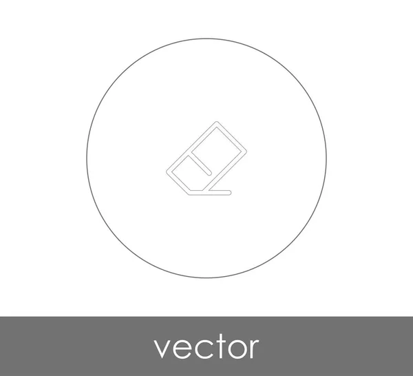 Borrador Icono Vector Ilustración — Vector de stock