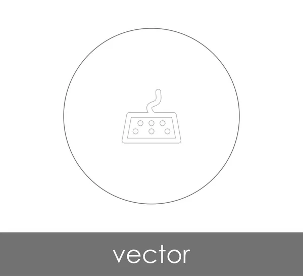 Ícone Teclado Vetor Ilustração Logotipo — Vetor de Stock