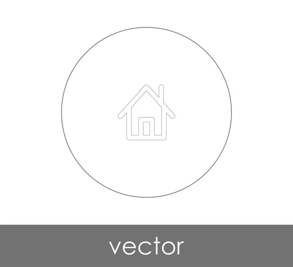 Home Ícone Logotipo Ilustração Vetorial — Vetor de Stock