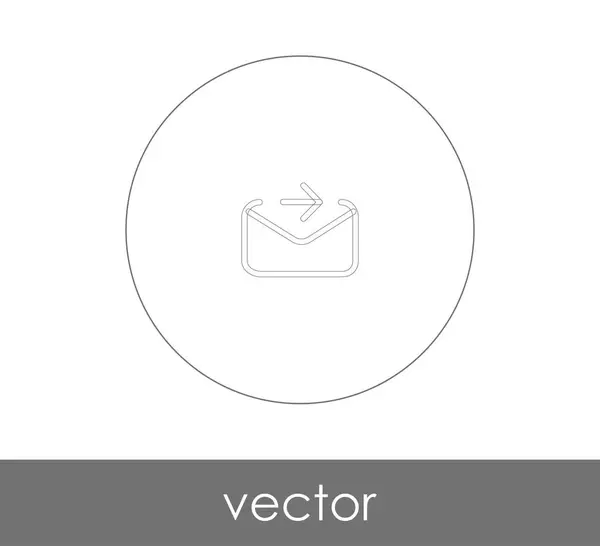 Enviar icono de correo electrónico — Vector de stock