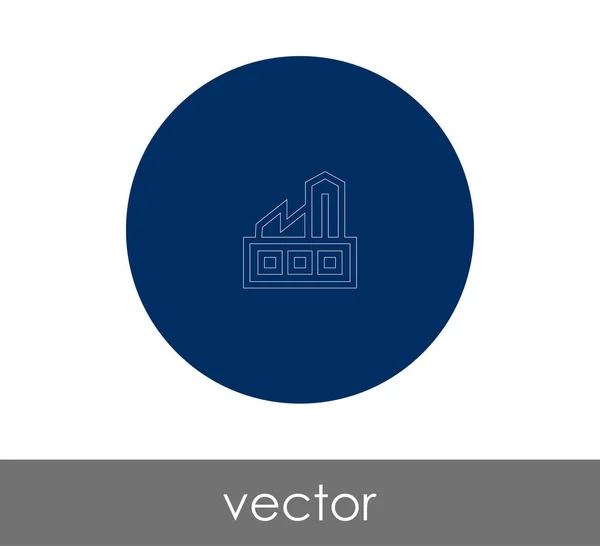 Vector Illustration Factory Icon — Stock Vector