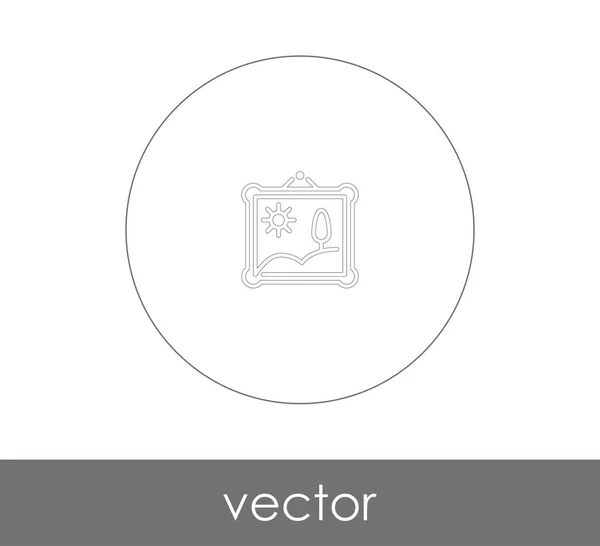 Ícone Quadro Para Web Design Aplicações — Vetor de Stock