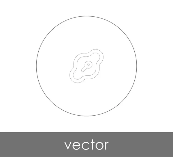 Schlüsselloch Symbol Vektor Abbildung Logo — Stockvektor