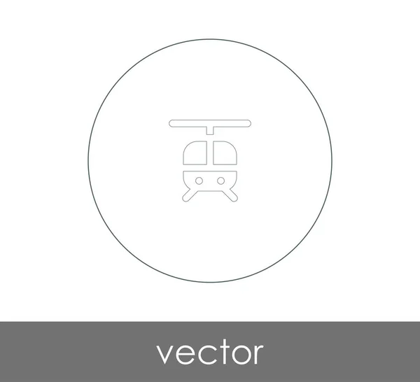 Helikopter Web Symbol Vektorillustration — Stockvektor