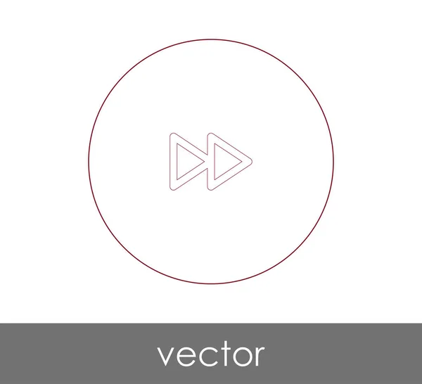 Icono Avance Rápido Para Diseño Web Aplicaciones Ilustración Vectorial — Vector de stock