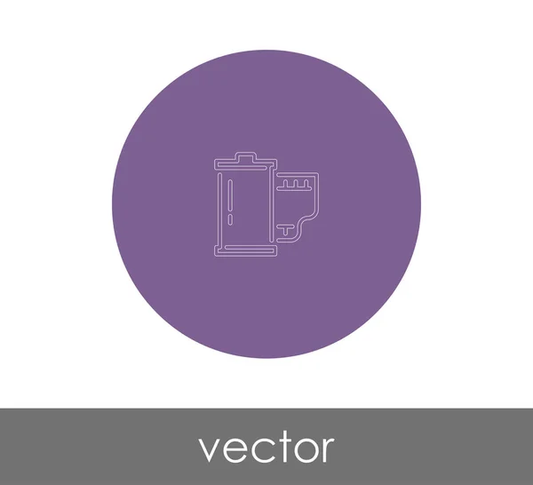 Icono Película Para Diseño Web Aplicaciones Ilustración Vectorial — Archivo Imágenes Vectoriales