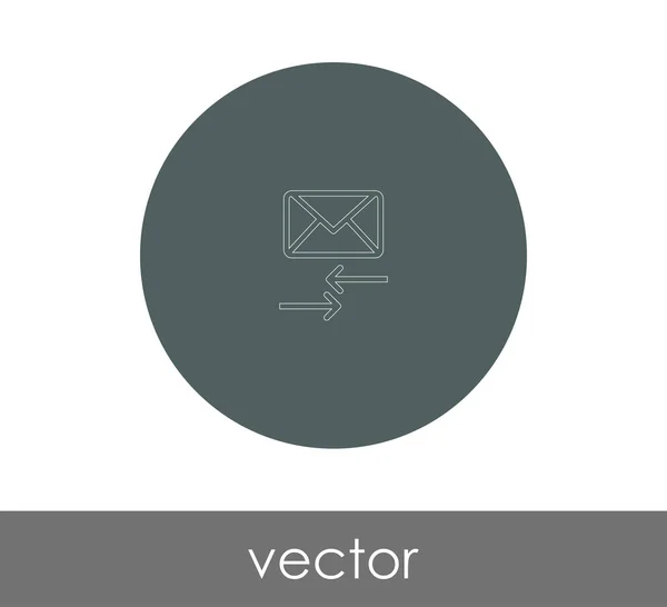 Illustration Vectorielle Conception Icône Réponse Email — Image vectorielle
