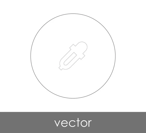 Pipette Web-Symbol — Stockvektor