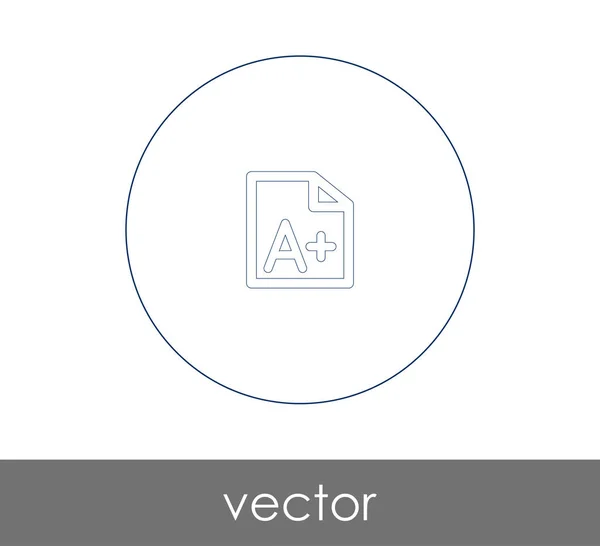 Vector Illustration Design Grade Icon — Stock Vector