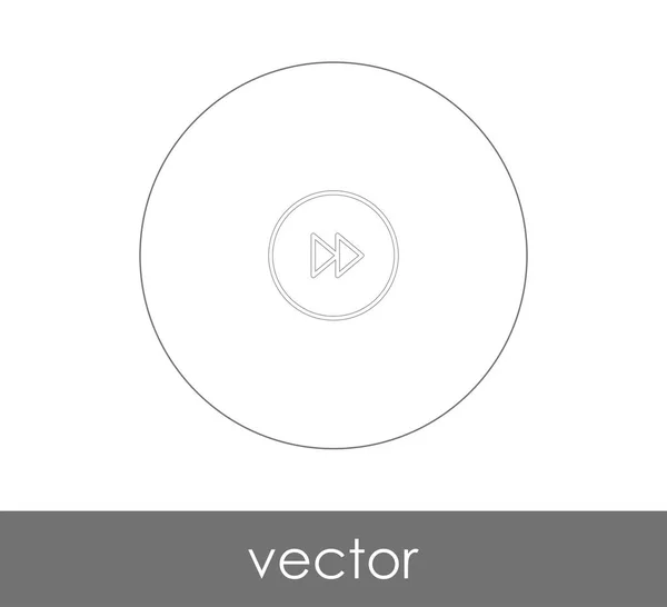 Icono Avance Rápido Para Diseño Web Aplicaciones Ilustración Vectorial — Vector de stock