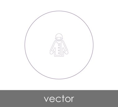 Doktor Web simgesi, vektör illüstrasyonu 