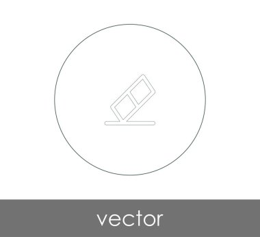 vektör çizim tasarım silgi simgesi