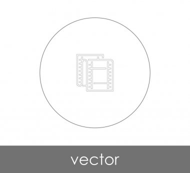 web tasarım ve uygulamaları, vektör çizim için film simgesi 