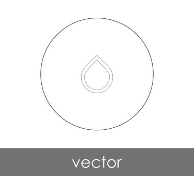 vektör çizim tasarım damla simgesinin