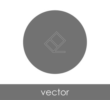 Silgi Kırtasiye Simge, vektör çizim