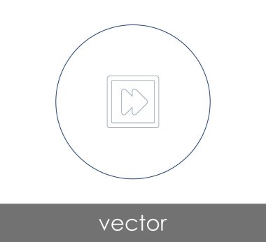 web tasarım ve uygulamaları, vektör çizim için hızlı ileri simgesi 