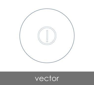 ünlem işareti simgesi vektör çizim 