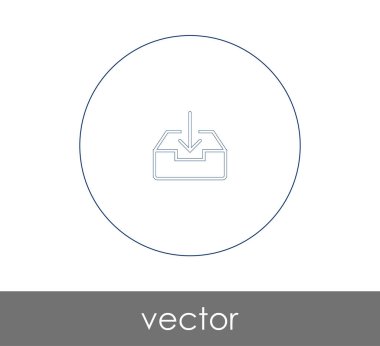 vektör çizim tasarım Arşiv simgesinin