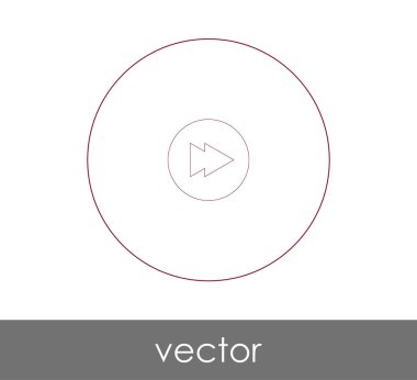 web tasarım ve uygulamaları, vektör çizim için hızlı ileri simgesi 