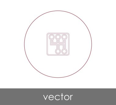 web tasarım ve uygulamalar için vites kutusu simgesi