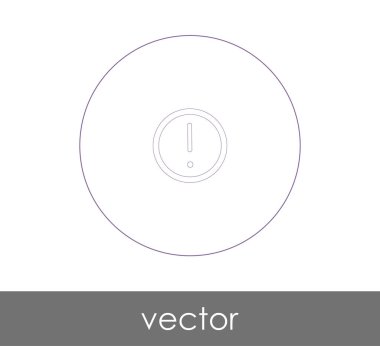 ünlem işareti simgesi, vektör çizim