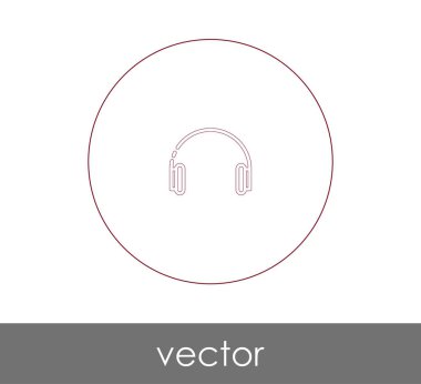 Çağrı Merkezi, ses kulaklık kutsal kişilerin resmi, vektör çizim için kulaklık simgesi