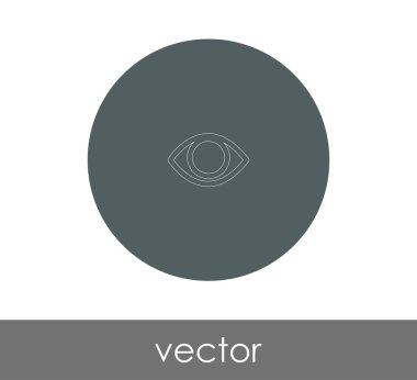 göz grafik simgesini, vektör çizim