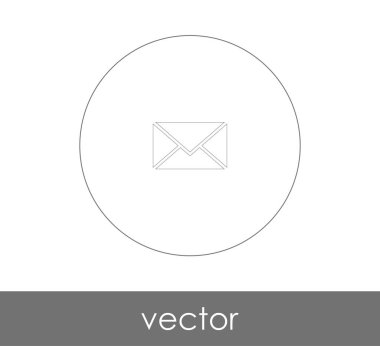 web tasarım ve uygulamalar için zarf simgesi