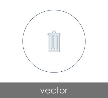 çöp kutusu simgesini web tasarım ve uygulamalar için