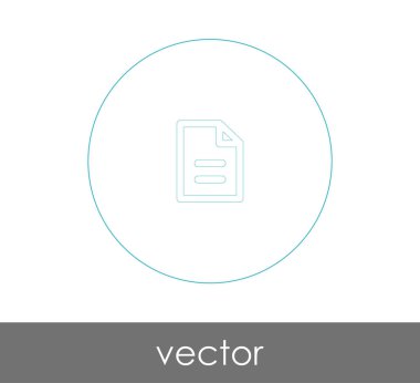 web tasarım ve uygulamaları, vektör çizim için belge simgesi 