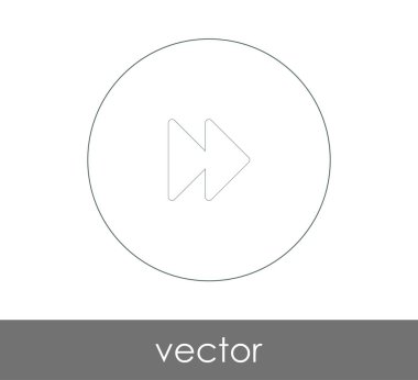 web tasarım ve uygulamaları, vektör çizim için hızlı ileri simgesi 