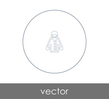 Doktor Web simgesi, vektör illüstrasyonu 