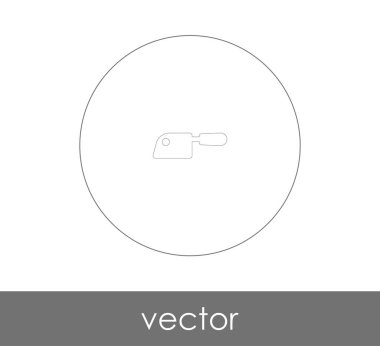 bıçak simge vektör çizim. Logo