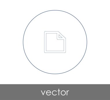 Belge simgesinin vektör illüstrasyonu