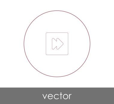 web tasarım ve uygulamaları, vektör çizim için hızlı ileri simgesi 