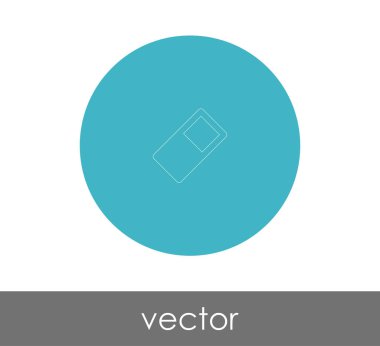 Silgi Kırtasiye Simge, vektör çizim