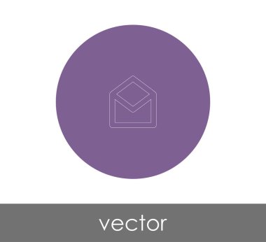 Vektör çizim, zarf simgesi, işareti  
