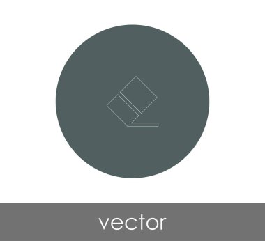 Silgi Kırtasiye Simge, vektör çizim