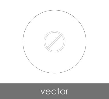 web tasarım ve uygulamaları, vektör illüstrasyon işareti simgesi yasak 