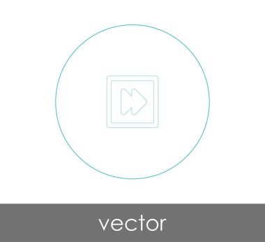 web tasarım ve uygulamaları, vektör çizim için hızlı ileri simgesi 