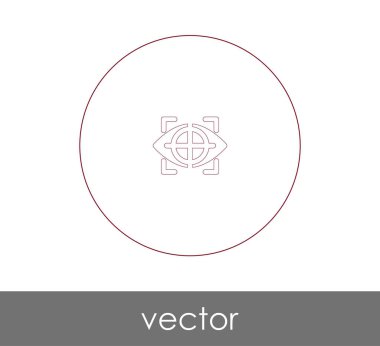 göz grafik simgesini, vektör çizim