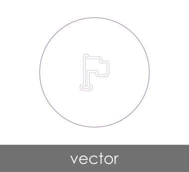 web tasarım ve uygulamaları, vektör çizim için bayrak simgesi